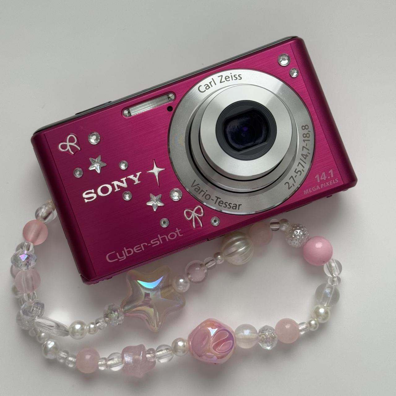 Used Sony CyberShot W530 Hot Pink Digital Camera Bundle