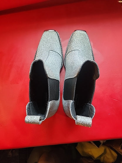 Calvin Klein X Raf Simons Boots Silver Western 205W39NYC Womens US 8.5
