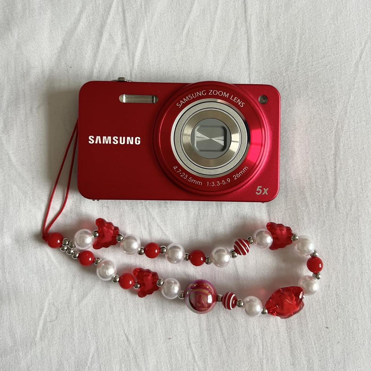 Used Vintage Samsung ST90 14.2 MP Red Digital Camera