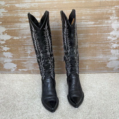 Old Gringo Mayra Tall Cowboy Boots Black Western Boho NFR Rodeo Womens 8