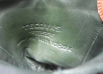 WOMENS 5.5 B TECOVAS BIRTHDAY VII NUMBERED COWBOY BOOTS BROWN DEERSKIN LEATHER