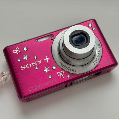 Used Sony CyberShot W530 Hot Pink Digital Camera Bundle