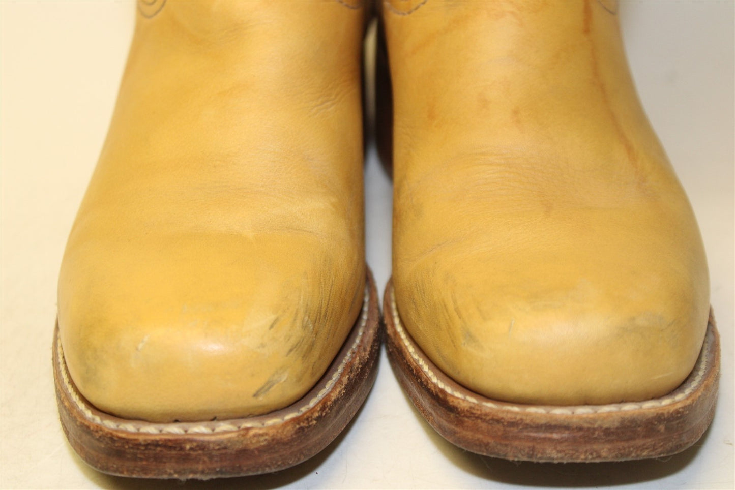 Frye USA Made 77050 Campus 14L Womens 9 M Tan Leather Western Riding Boots