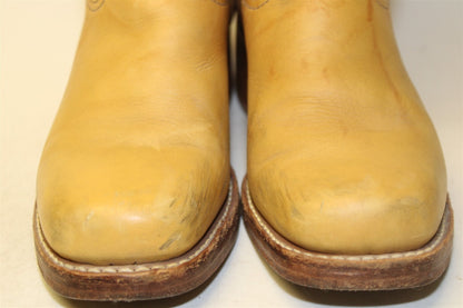 Frye USA Made 77050 Campus 14L Womens 9 M Tan Leather Western Riding Boots
