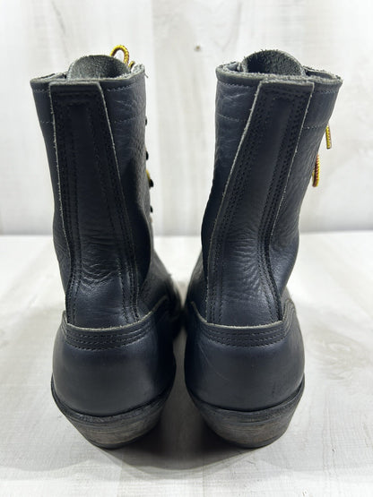 Size 9D- Women’s Whites Boots Packer Pointed Toe Black Leather