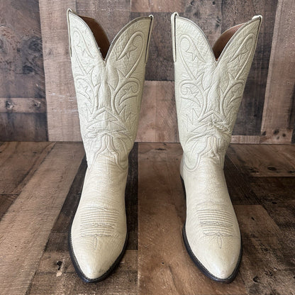 Lucchese Classics Full Ostrich Western Cowboy Boots Womens 8 B