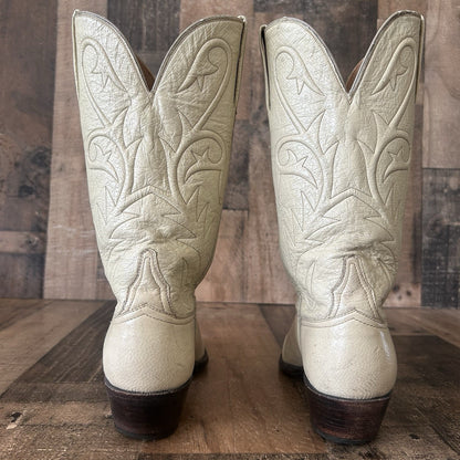 Lucchese Classics Full Ostrich Western Cowboy Boots Womens 8 B
