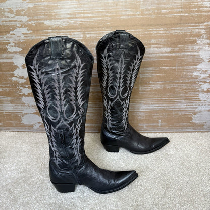 Old Gringo Mayra Tall Cowboy Boots Black Western Boho NFR Rodeo Womens 8