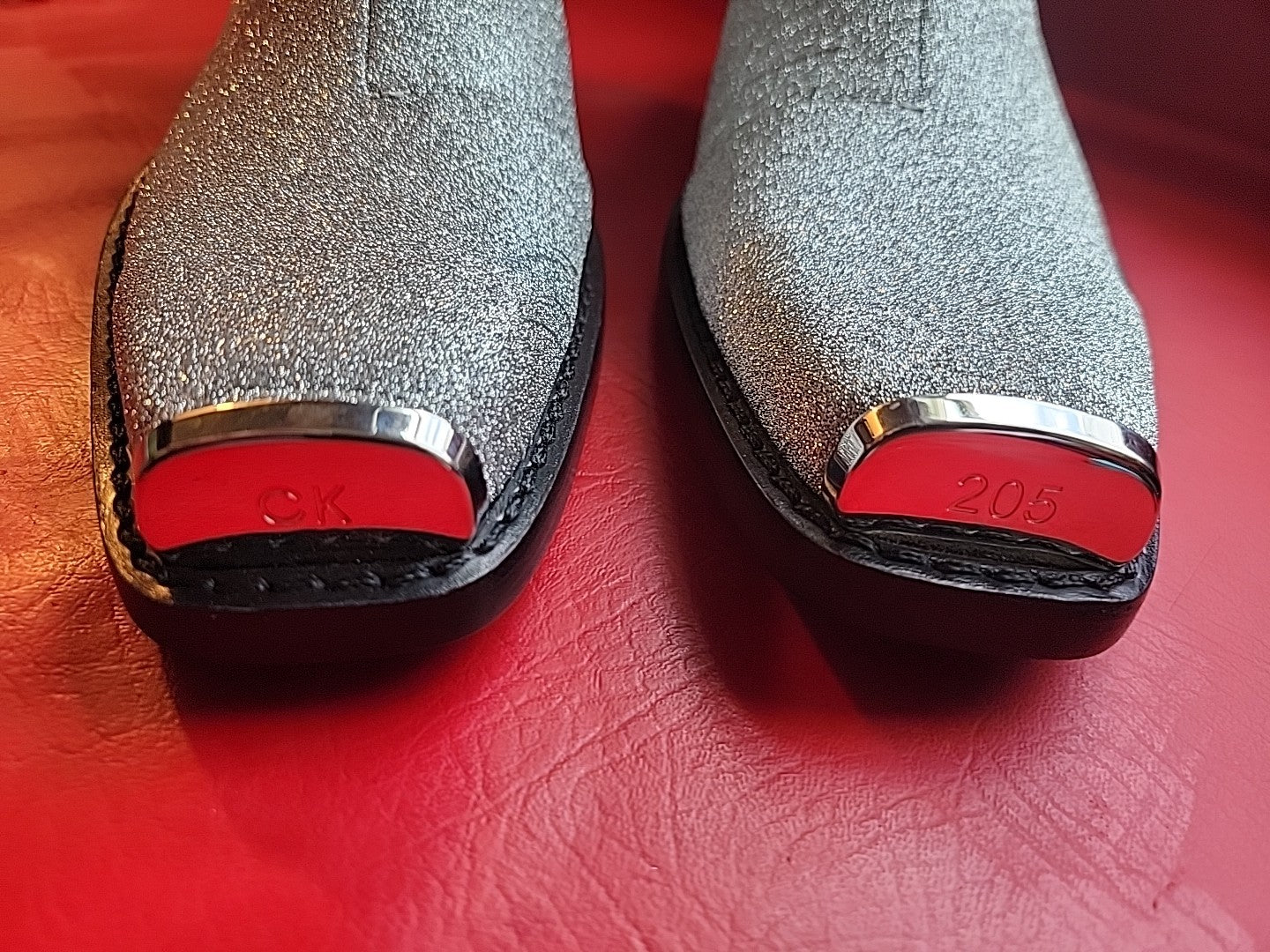Calvin Klein X Raf Simons Boots Silver Western 205W39NYC Womens US 8.5