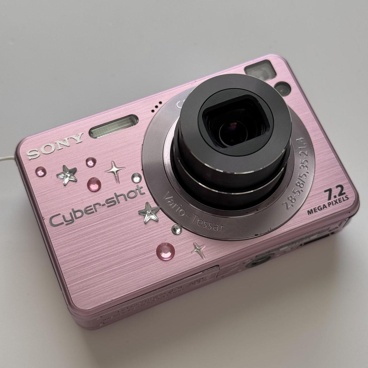 Used Sony Cybershot W120 Digital Camera Pastel Pink Digicam