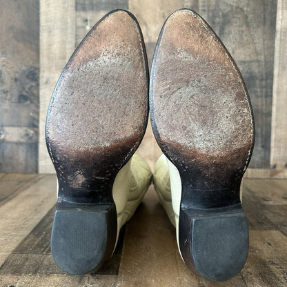 Lucchese Classics Full Ostrich Western Cowboy Boots Womens 8 B