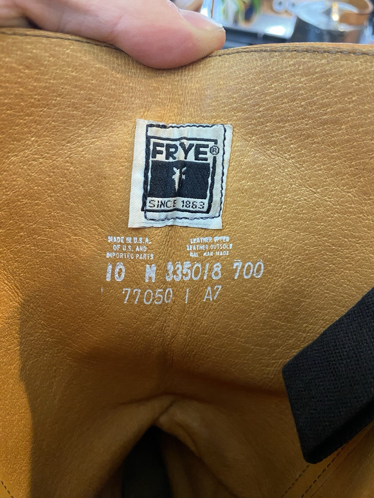 Vintage Women’s FRYE Light Brown Leather Campus Square Toe Size 10M
