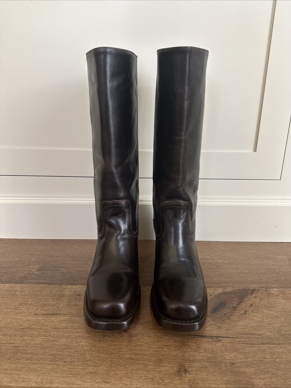 FRYE CAMPUS 14L BOOT WOMEN'S LEATHER BOOTS BOURBON SIZE 7.5 NEW